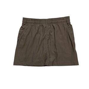 Prana Skort Womens M Medium Olive Alana ReZion Stretch Elastic Waist Pockets